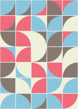 Soyut Geometrik Desen üretken hesaplama sanatı çizimi