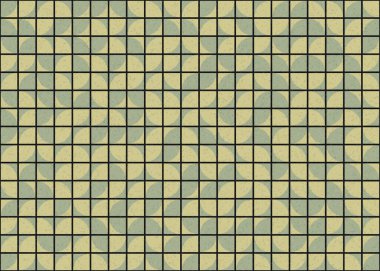 Soyut Geometrik Desen, üretken hesaplama sanatı çizimi