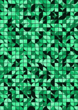 Soyut Geometrik Desen üretken hesaplama sanatı çizimi