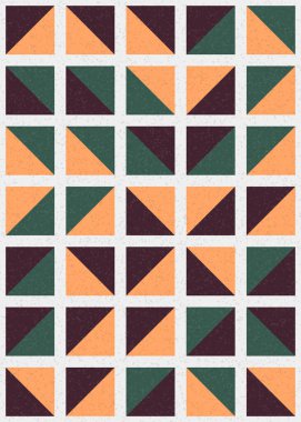 Soyut Geometrik Desen üretken hesaplama sanatı çizimi