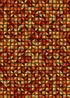 Soyut Geometrik Desen, üretken hesaplama sanatı çizimi