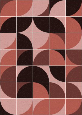 Soyut Geometrik Desen üretken hesaplama sanatı çizimi