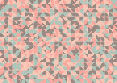 Soyut Geometrik Desen üretken hesaplama sanatı çizimi