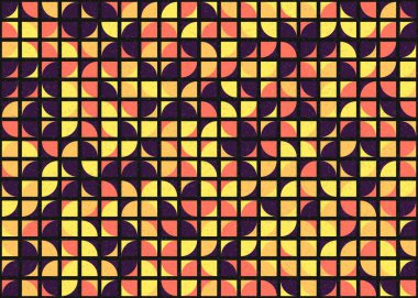 Soyut Geometrik Desen, üretken hesaplama sanatı çizimi