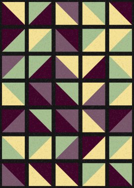 Soyut Geometrik Desen üretken hesaplama sanatı çizimi