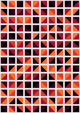 Soyut Geometrik Desen üretken hesaplama sanatı çizimi