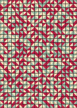 Soyut Geometrik Desen üretken hesaplama sanatı çizimi