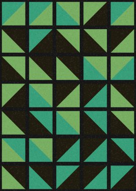 Soyut Geometrik Desen üretken hesaplama sanatı çizimi