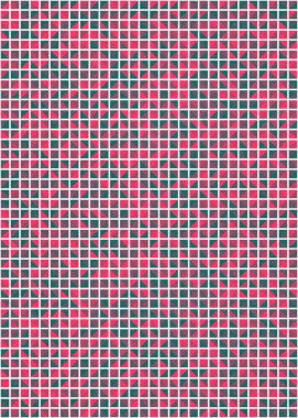 Soyut Geometrik Desen üretken hesaplama sanatı çizimi