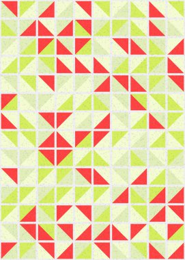 Soyut Geometrik Desen üretken hesaplama sanatı çizimi