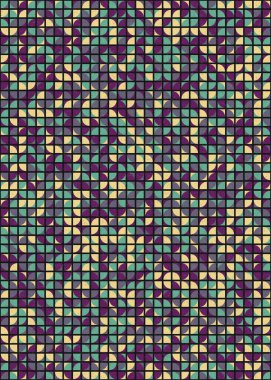 Soyut Geometrik Desen üretken hesaplama sanatı çizimi