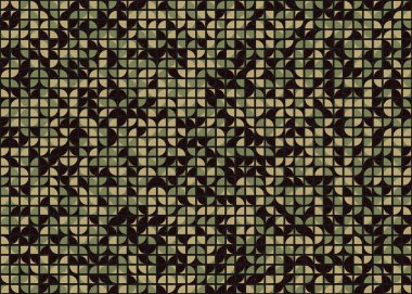 Soyut Geometrik Desen üretken hesaplama sanatı çizimi