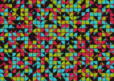 Soyut Geometrik Desen üretken hesaplama sanatı çizimi