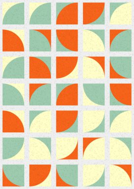 Soyut Geometrik Desen üretken hesaplama sanatı çizimi