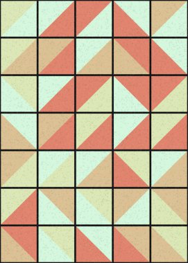 Soyut Geometrik Desen üretken hesaplama sanatı çizimi