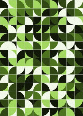 Soyut Geometrik Desen üretken hesaplama sanatı çizimi