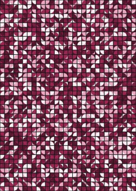 Soyut Geometrik Desen üretken hesaplama sanatı çizimi