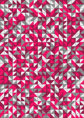 Soyut Geometrik Desen üretken hesaplama sanatı çizimi