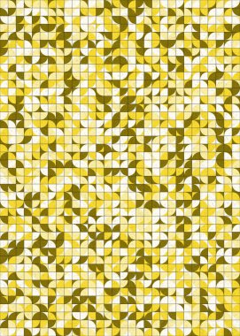 Soyut Geometrik Desen üretken hesaplama sanatı çizimi