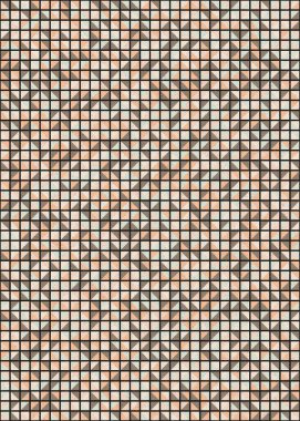 Soyut Geometrik Desen üretken hesaplama sanatı çizimi