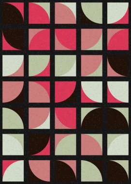 Soyut Geometrik Desen üretken hesaplama sanatı çizimi