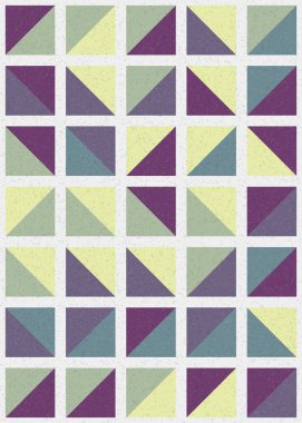 Soyut Geometrik Desen, üretken hesaplama sanatı çizimi