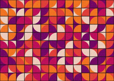 Soyut Geometrik Desen, üretken hesaplama sanatı çizimi