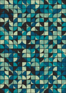 Soyut Geometrik Desen üretken hesaplama sanatı çizimi