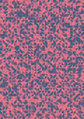 Soyut Geometrik Desen üretken hesaplama sanatı çizimi