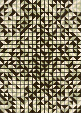 Soyut Geometrik Desen üretken hesaplama sanatı çizimi