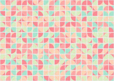 Soyut Geometrik Desen, üretken hesaplama sanatı çizimi