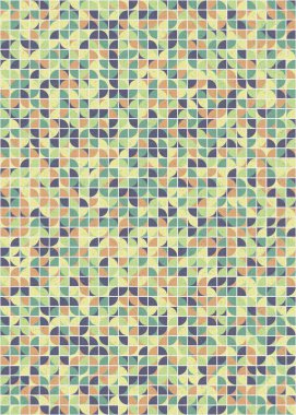 Soyut Geometrik Desen üretken hesaplama sanatı çizimi