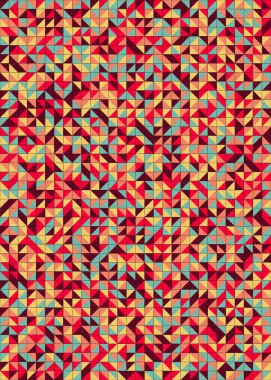 Soyut Geometrik Desen üretken hesaplama sanatı çizimi