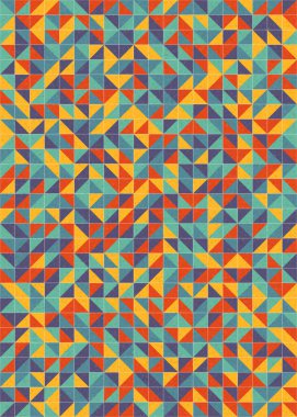 Soyut Geometrik Desen üretken hesaplama sanatı çizimi