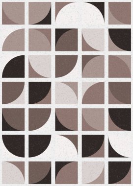 Soyut Geometrik Desen üretken hesaplama sanatı çizimi