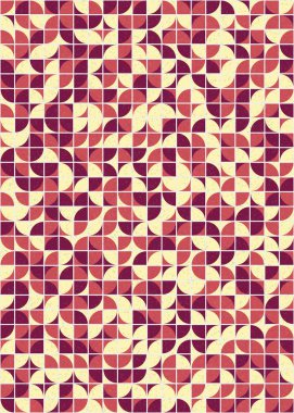 Soyut Geometrik Desen üretken hesaplama sanatı çizimi