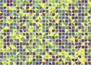 Soyut Geometrik Desen üretken hesaplama sanatı çizimi