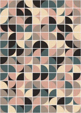 Soyut Geometrik Desen üretken hesaplama sanatı çizimi