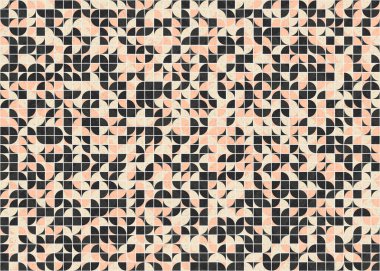 Soyut Geometrik Desen, üretken hesaplama sanatı çizimi