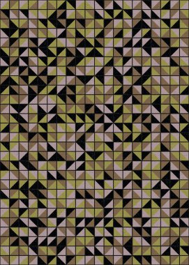 Soyut Geometrik Desen üretken hesaplama sanatı çizimi