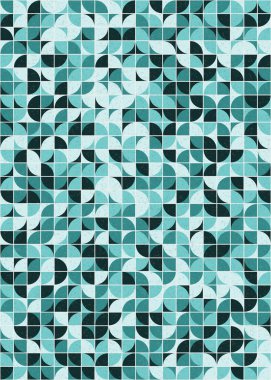 Soyut Geometrik Desen üretken hesaplama sanatı çizimi