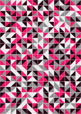 Soyut Geometrik Desen üretken hesaplama sanatı çizimi