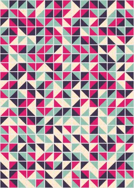 Soyut Geometrik Desen üretken hesaplama sanatı çizimi