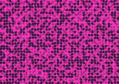 Soyut Geometrik Desen, üretken hesaplama sanatı çizimi