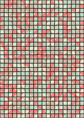 Soyut Geometrik Desen üretken hesaplama sanatı çizimi