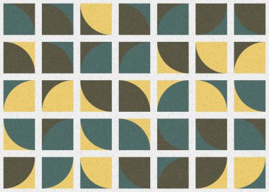 Soyut Geometrik Desen üretken hesaplama sanatı çizimi