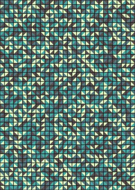 Soyut Geometrik Desen üretken hesaplama sanatı çizimi