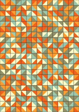 Soyut Geometrik Desen üretken hesaplama sanatı çizimi