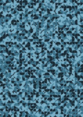 Soyut Geometrik Desen üretken hesaplama sanatı çizimi