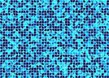 Soyut Geometrik Desen üretken hesaplama sanatı çizimi